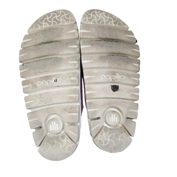 Birkenstock Papillio Sandals Womens Pink Suede Arizona Platform Preppy Boho - Picture 7 of 8